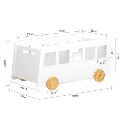 Coffre à Jouets Bus Montessori