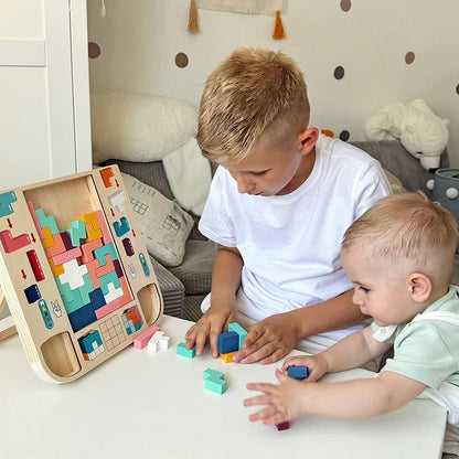 Tetris Montessori en bois