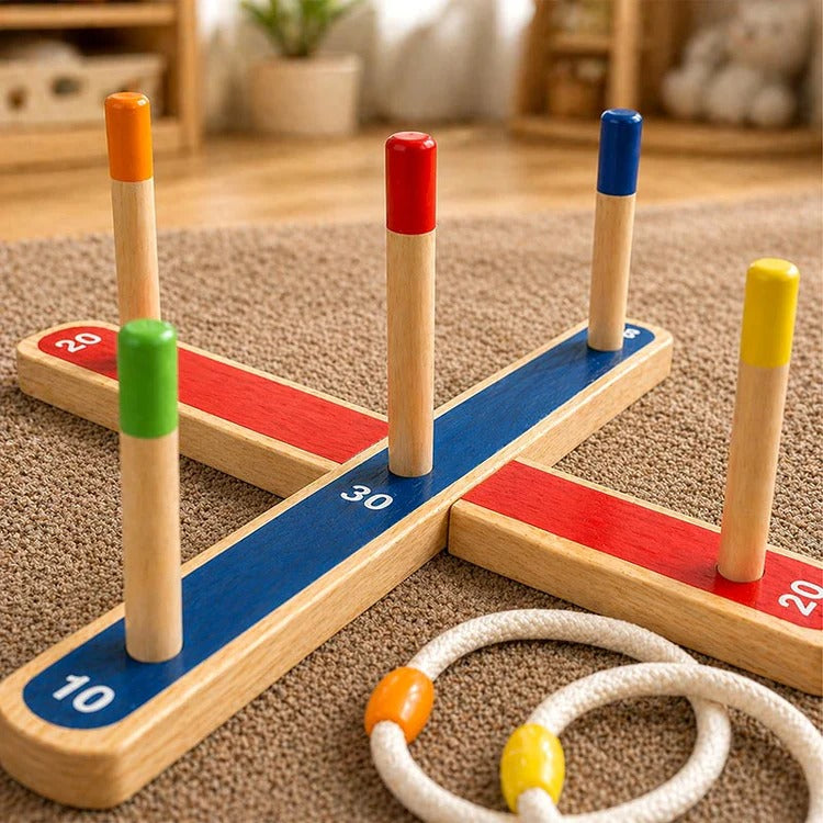 Défi de Lancer d'anneaux Montessori