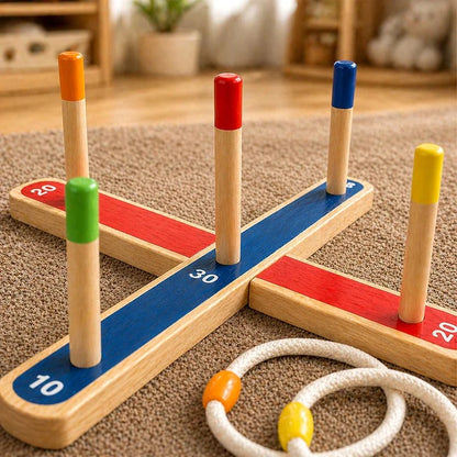 Défi de Lancer d'anneaux Montessori