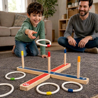 Défi de Lancer d'anneaux Montessori
