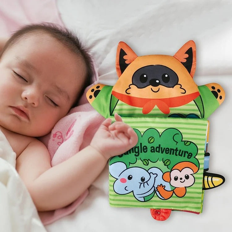 Livre en tissu pour bébé Montessori