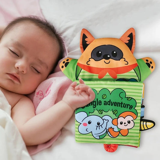 Livre en tissu pour bébé Montessori