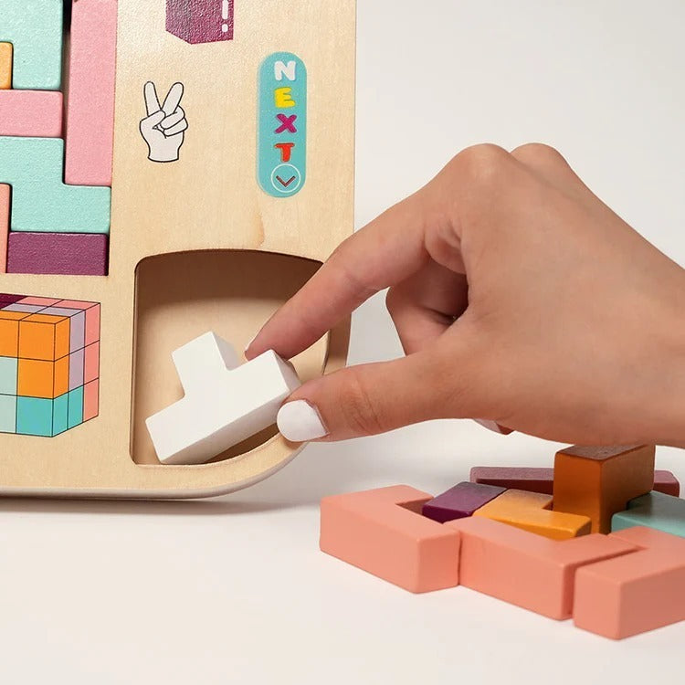 Tetris Montessori en bois