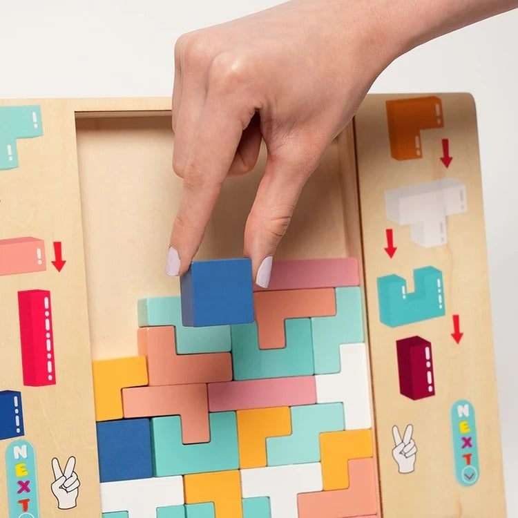 Tetris Montessori en bois