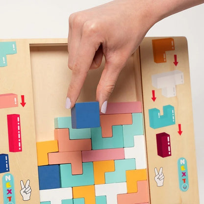 Tetris Montessori en bois
