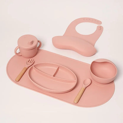 Ensemble de Vaisselle Montessori en Silicone pour bébé
