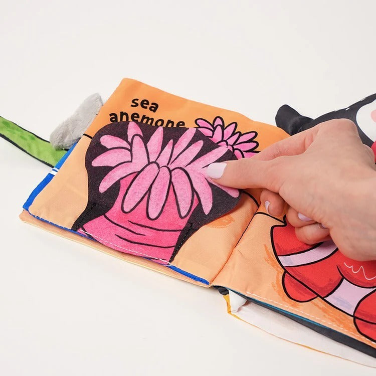Livre en tissu pour bébé Montessori