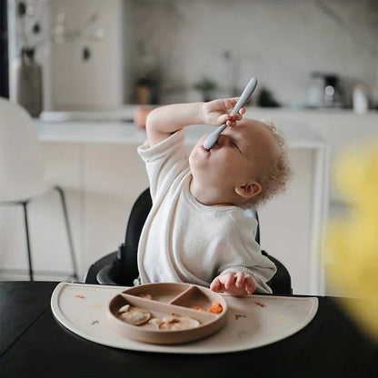 Ensemble de Vaisselle Montessori en Silicone pour bébé