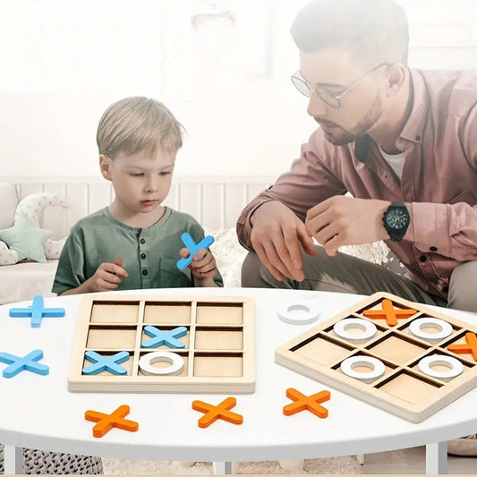 Jeu de Morpion en Bois Montessori