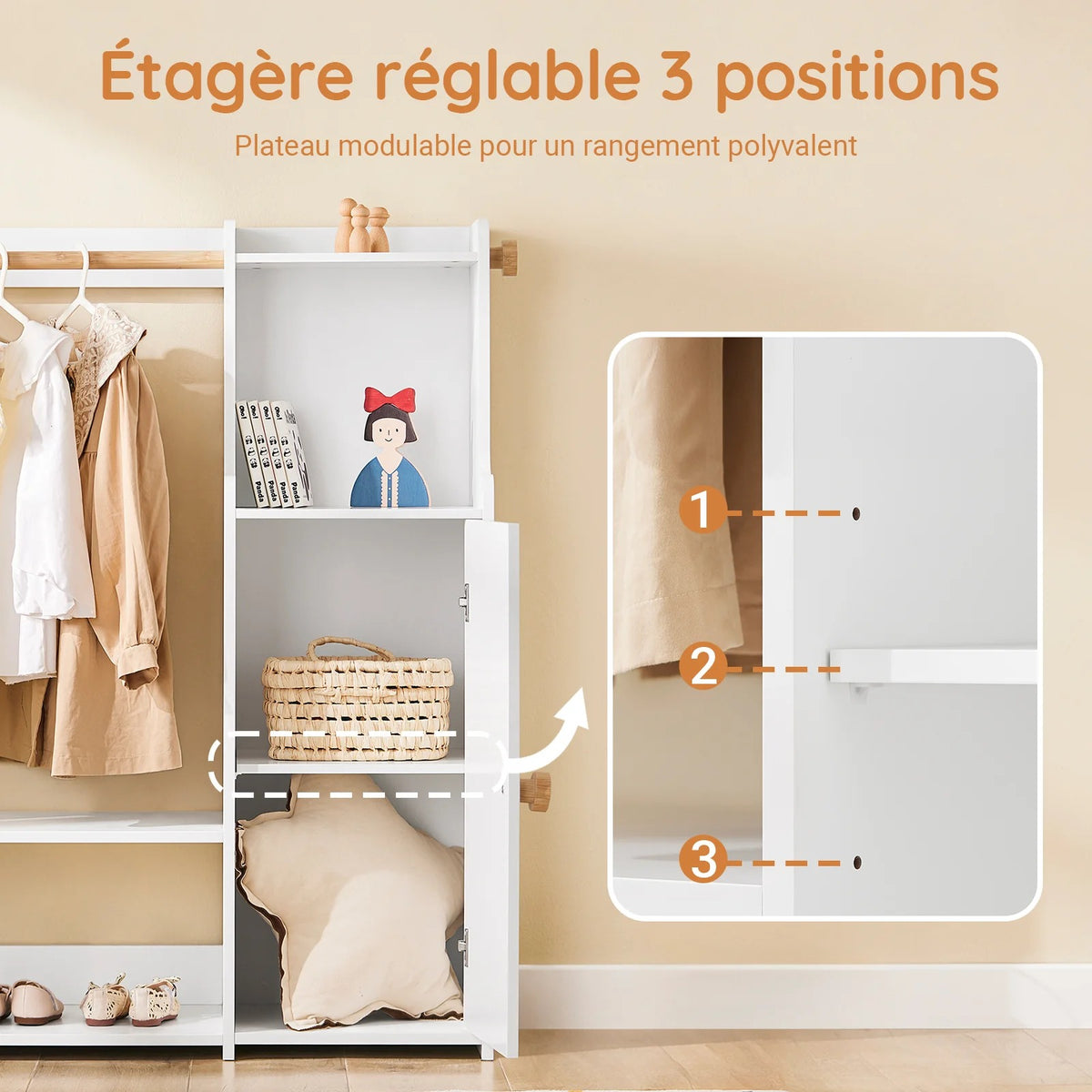 Armoire Vestiaire Montessori Enfant