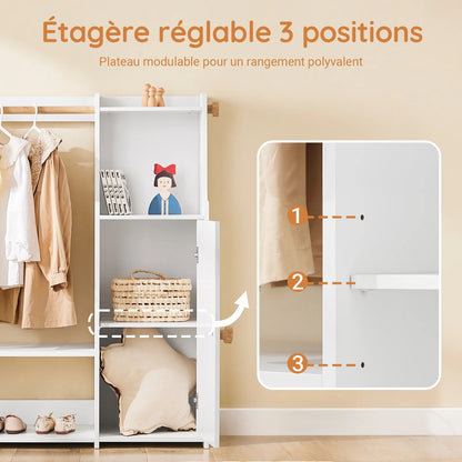 Armoire Vestiaire Montessori Enfant