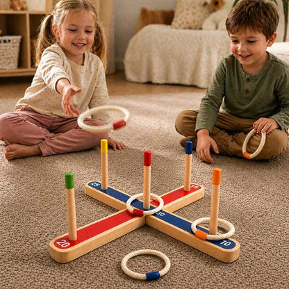 Défi de Lancer d'anneaux Montessori
