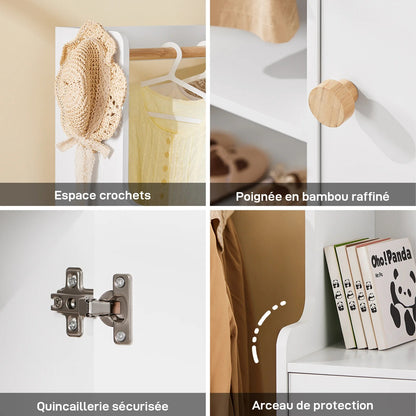 Armoire Vestiaire Montessori Enfant