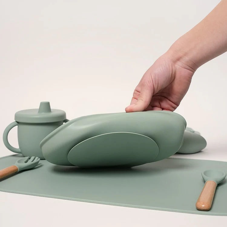 Ensemble de Vaisselle Montessori en Silicone pour bébé