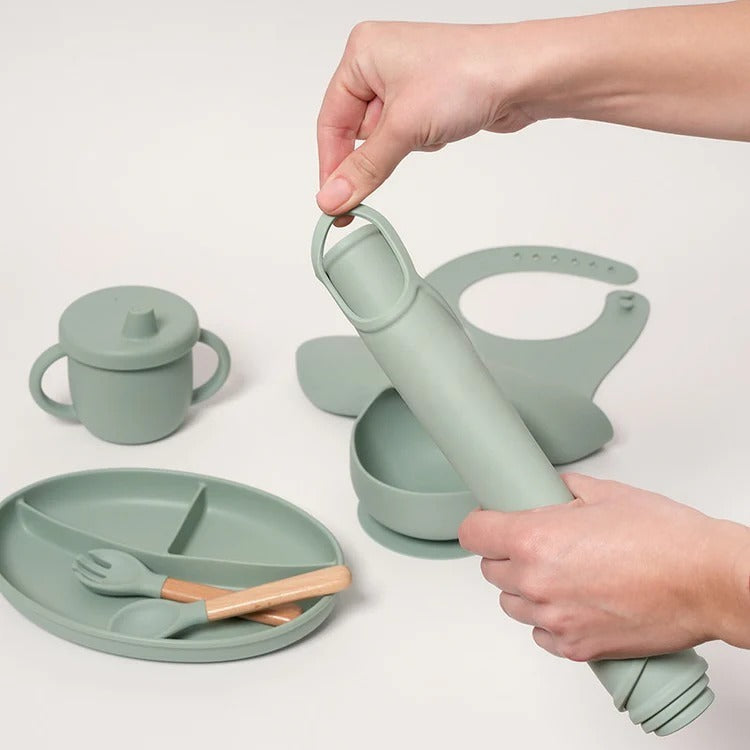 Ensemble de Vaisselle Montessori en Silicone pour bébé