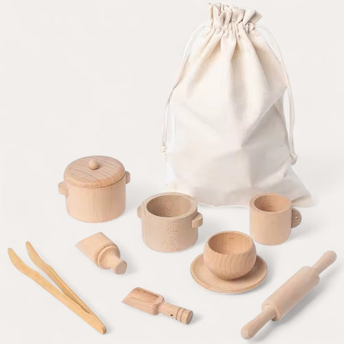 Ustensiles en Bois Montessori