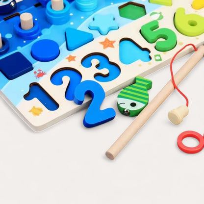 Jeu de Pêche et Formes Montessori