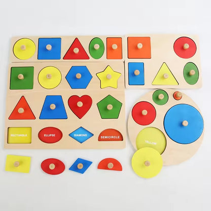 Puzzle Formes Géométriques et Couleurs Montessori