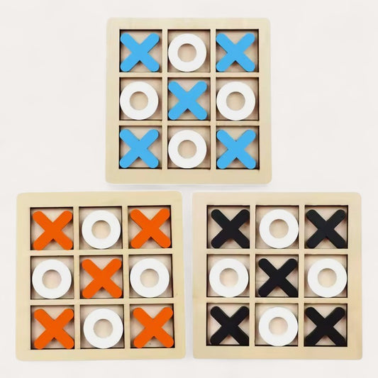 Jeu de Morpion en Bois Montessori