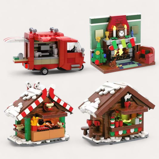 Jeux construction de Noël Montessori