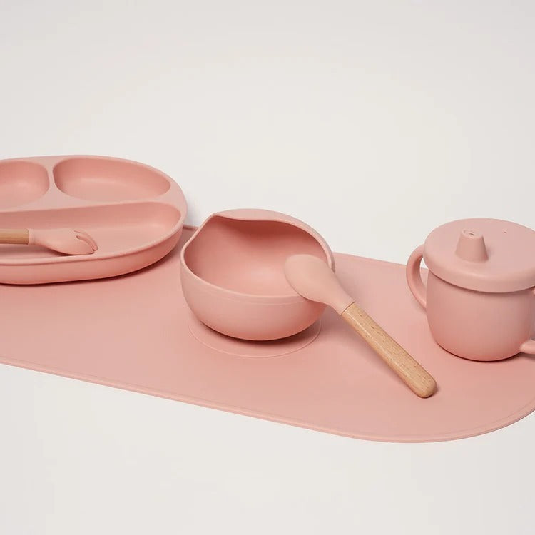 Ensemble de Vaisselle Montessori en Silicone pour bébé