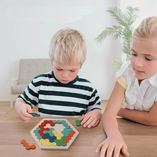 Puzzle Hexagonal Montessori