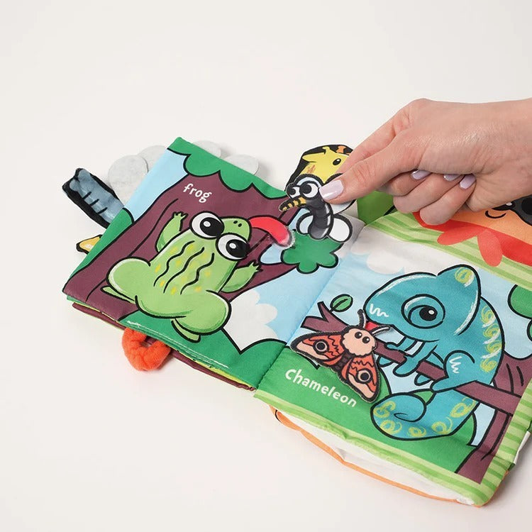 Livre en tissu pour bébé Montessori