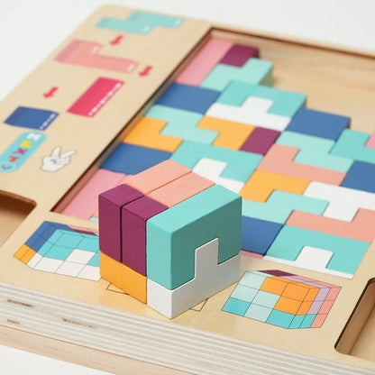 Tetris Montessori en bois