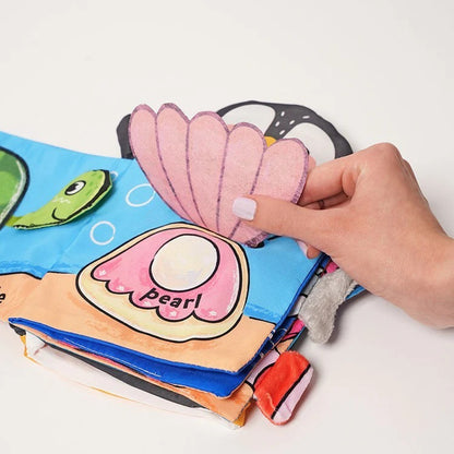Livre en tissu pour bébé Montessori