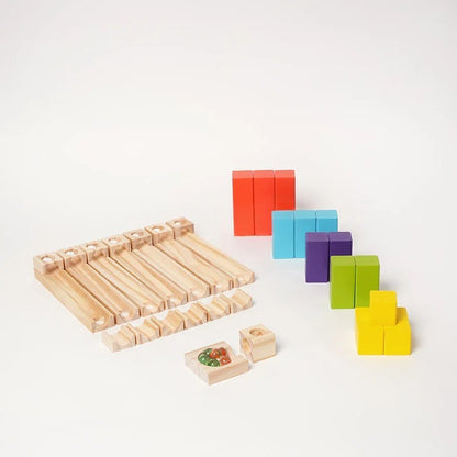 Circuit à billes Montessori en bois
