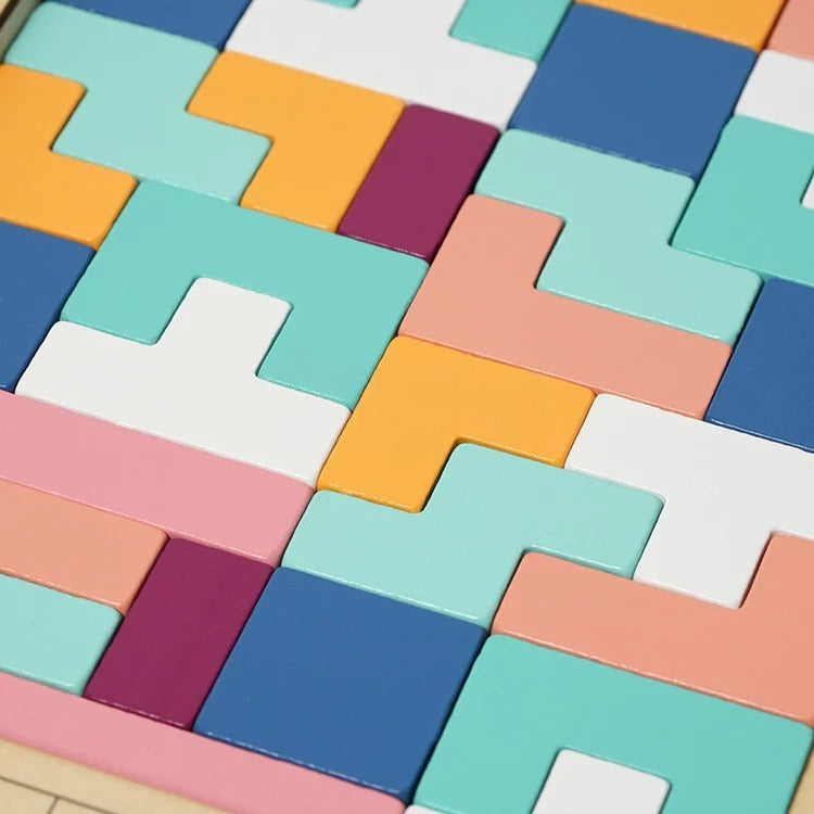 Tetris Montessori en bois