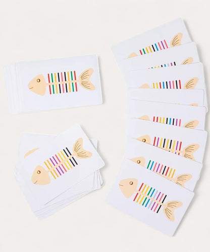 Puzzle assorti en os de poisson Montessori