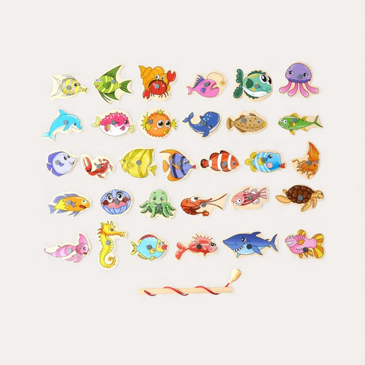 Jeu de Pêche en Bois Montessori