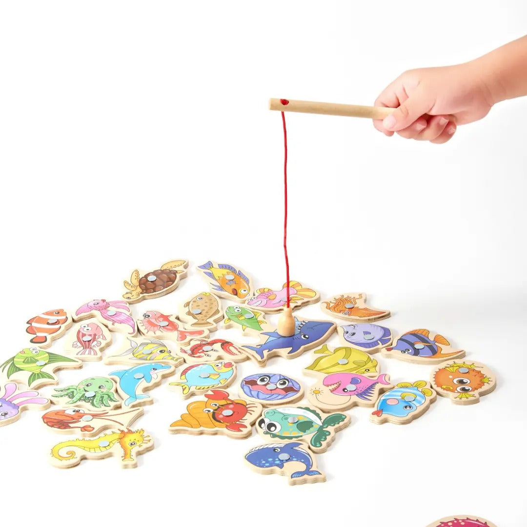 Jeu de Pêche en Bois Montessori