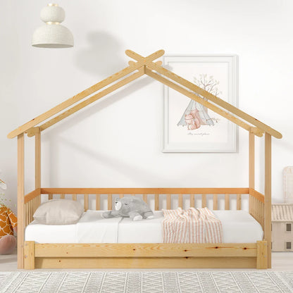 Lit cabane enfant en bois dépliable Tilda Kids