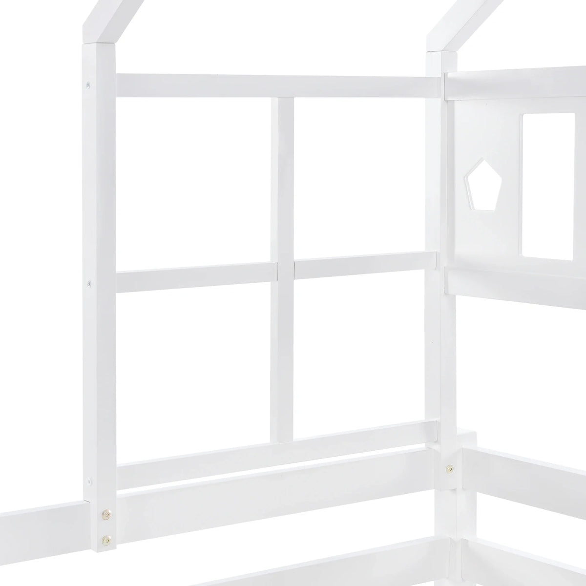 Lit cabane mezzanine échelle tiroirs 90x200 Lilla Kids