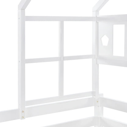 Lit cabane mezzanine échelle tiroirs 90x200 Lilla Kids