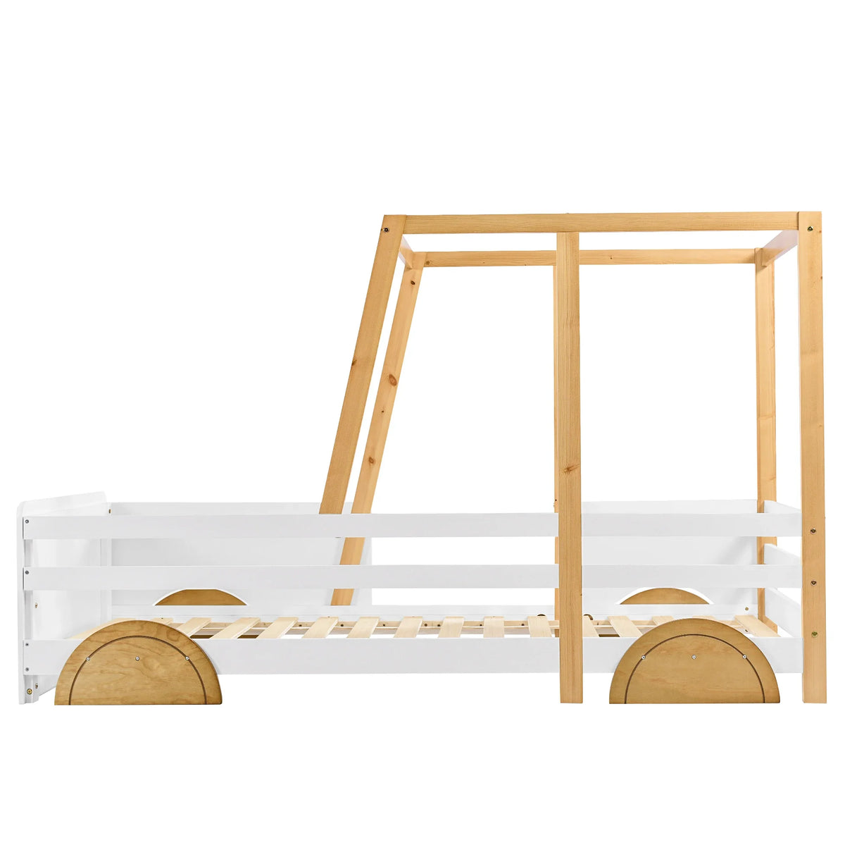 Lit enfant forme voiture en pin 90x200 Lilla Kids