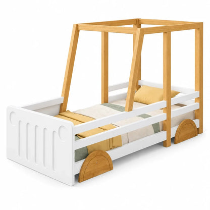 Lit enfant forme voiture en pin 90x200 Lilla Kids