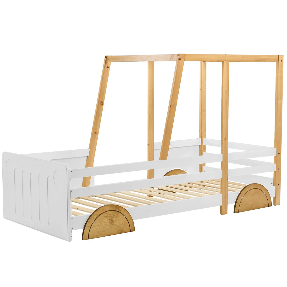 Lit enfant forme voiture en pin 90x200 Lilla Kids