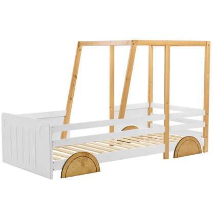 Lit enfant forme voiture en pin 90x200 Lilla Kids