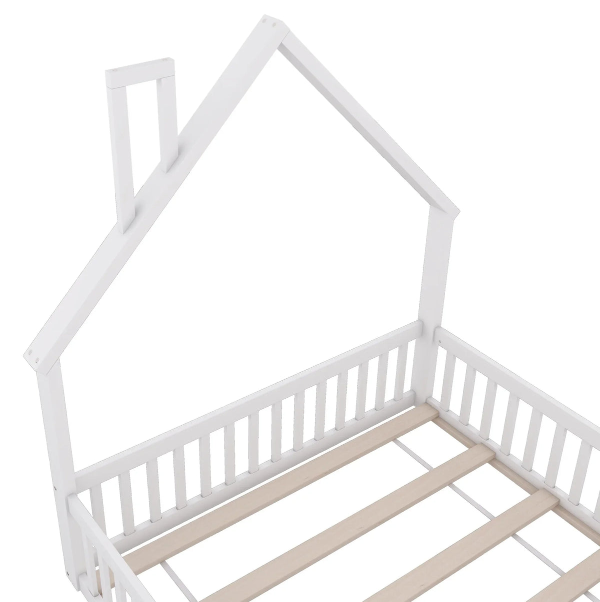 Lit enfant rembourré forme cheminée 140x200 Lilla Kids