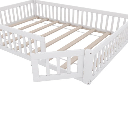 Lit enfant rembourré forme cheminée 140x200 Lilla Kids