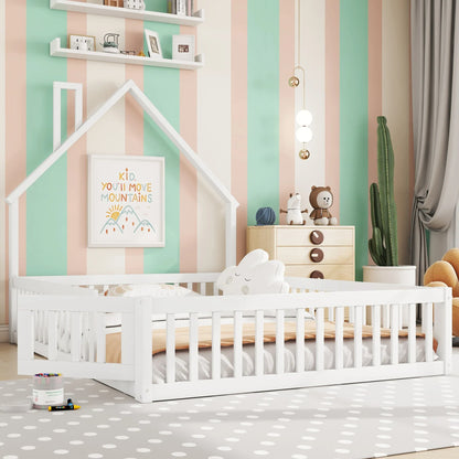 Lit enfant rembourré forme cheminée 140x200 Lilla Kids