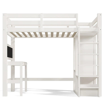 Lit mezzanine évolutif avec bureau et penderie Lilla Kids