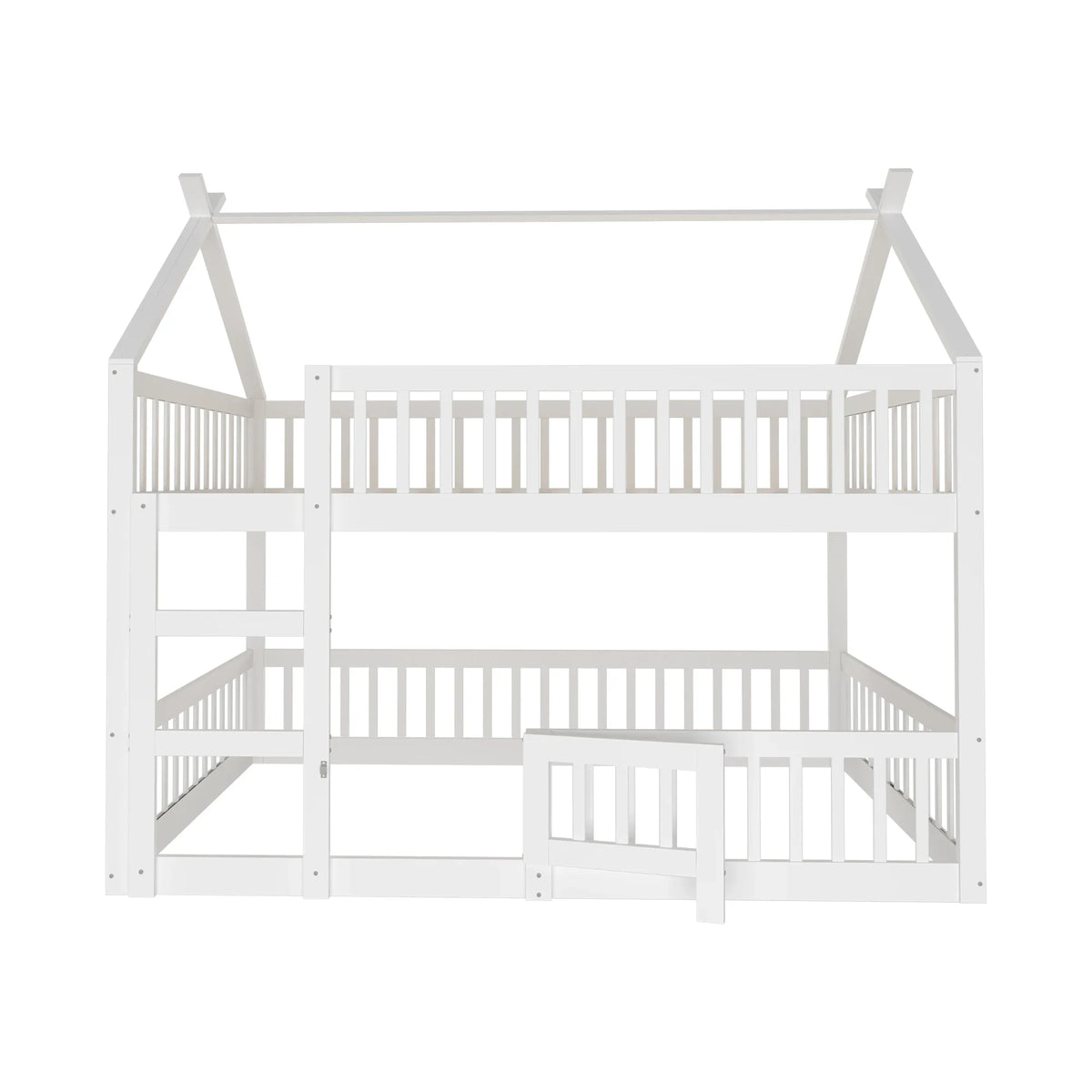 Lit mezzanine familial avec escalier de rangement Lilla Kids