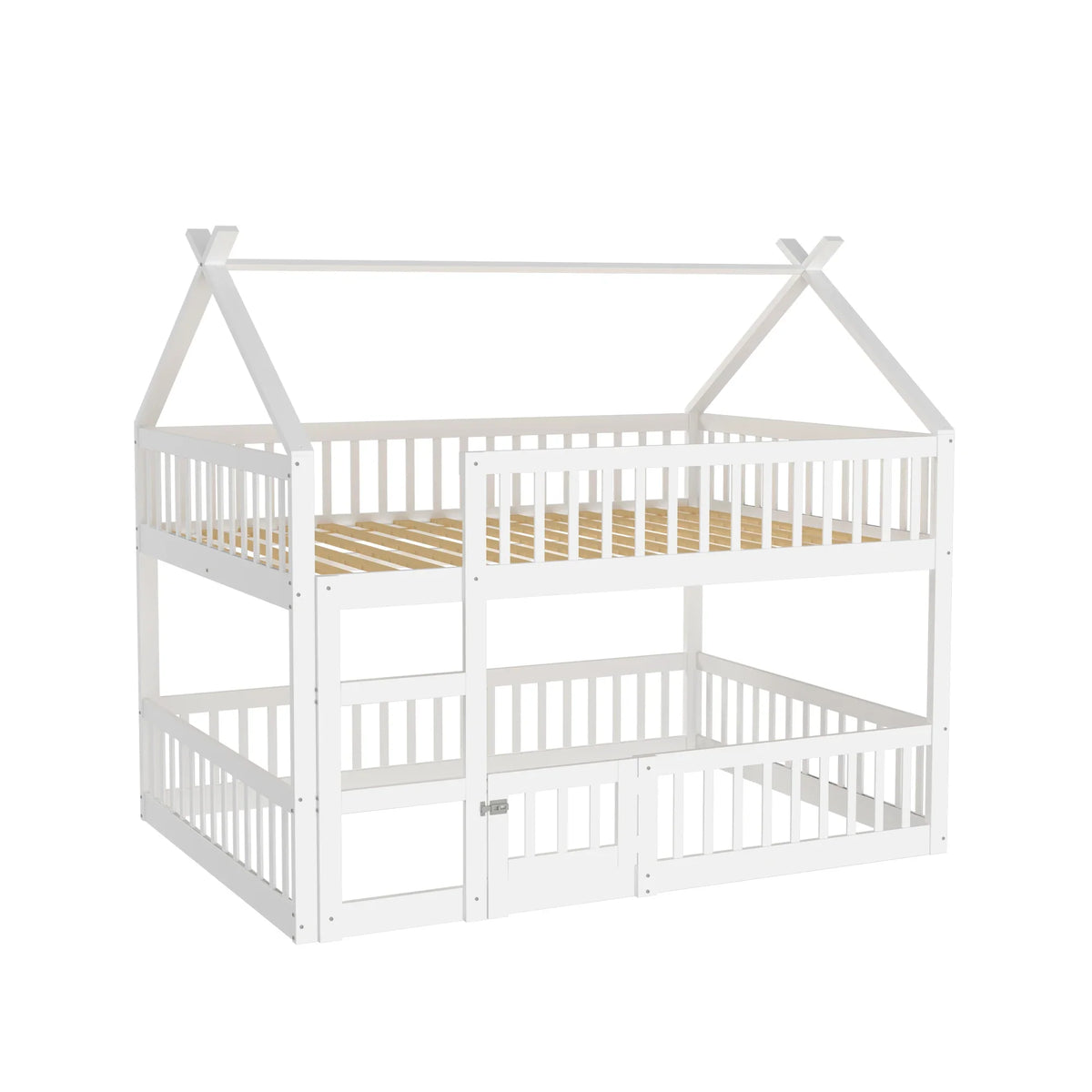 Lit mezzanine familial avec escalier de rangement Lilla Kids