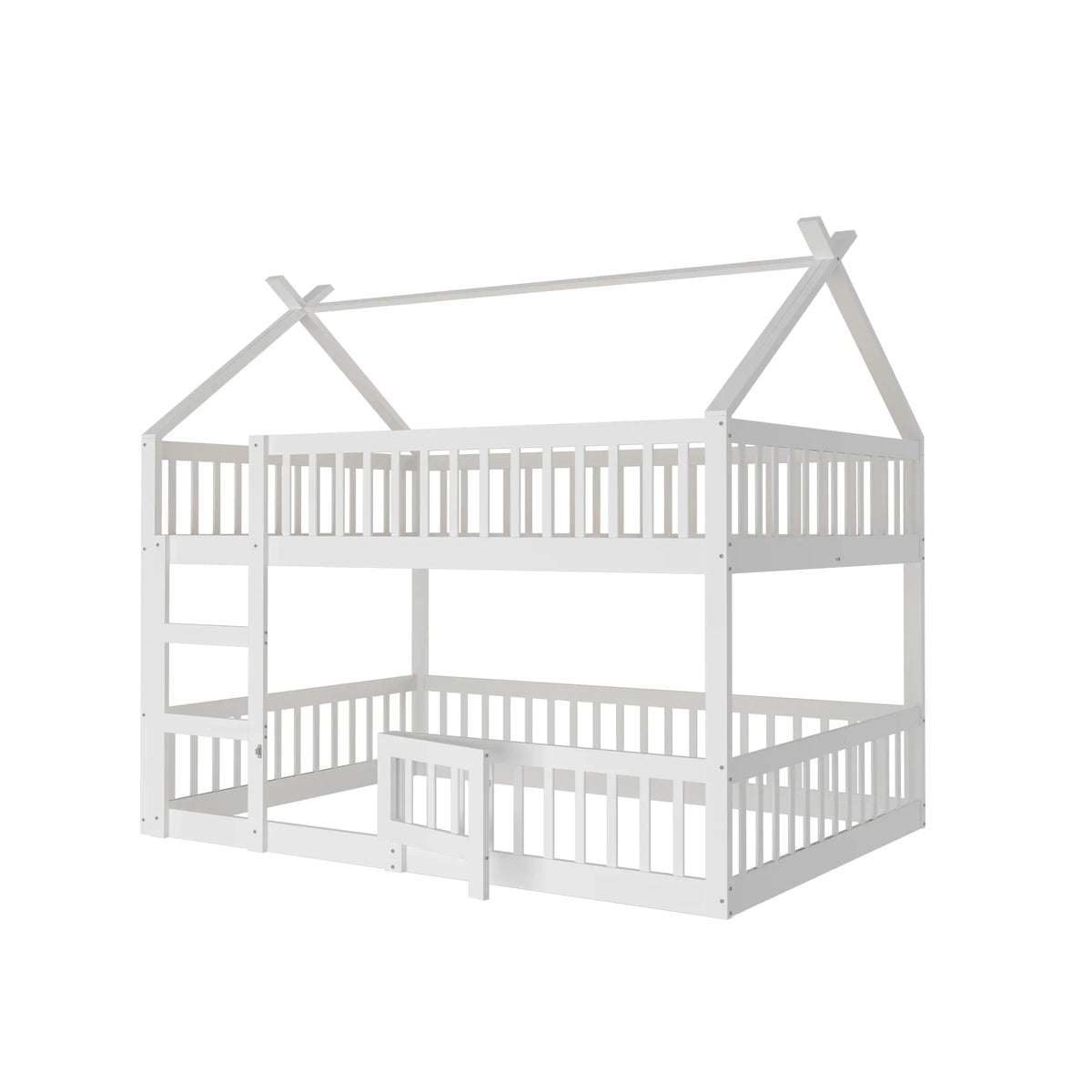 Lit mezzanine familial avec escalier de rangement Lilla Kids