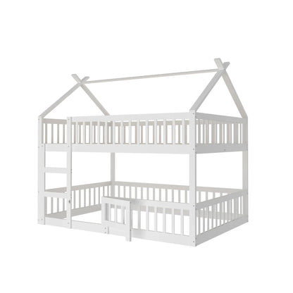 Lit mezzanine familial avec escalier de rangement Lilla Kids